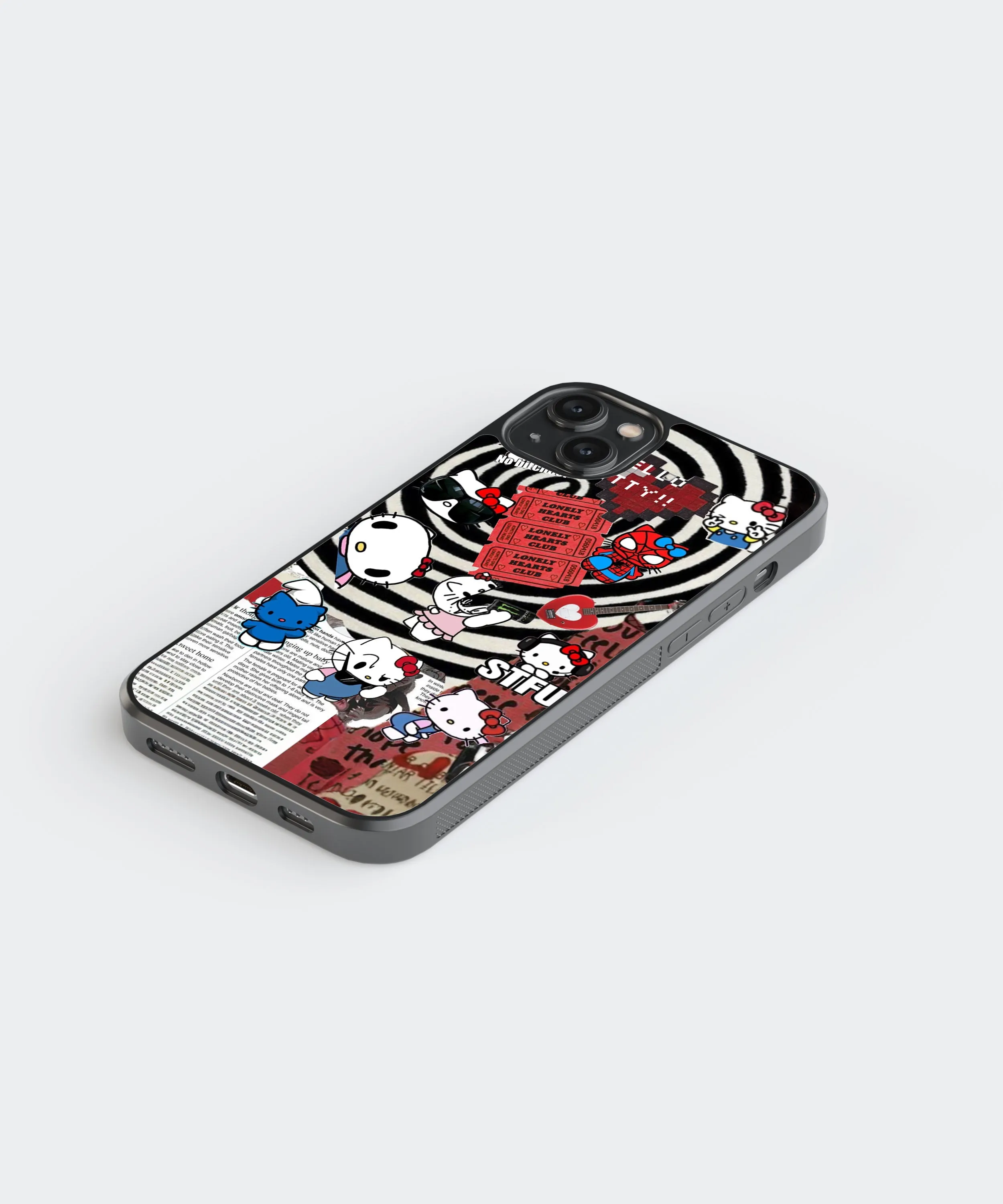 Hello Kitty Vibe Pop Culture Glass Phone Case Cover