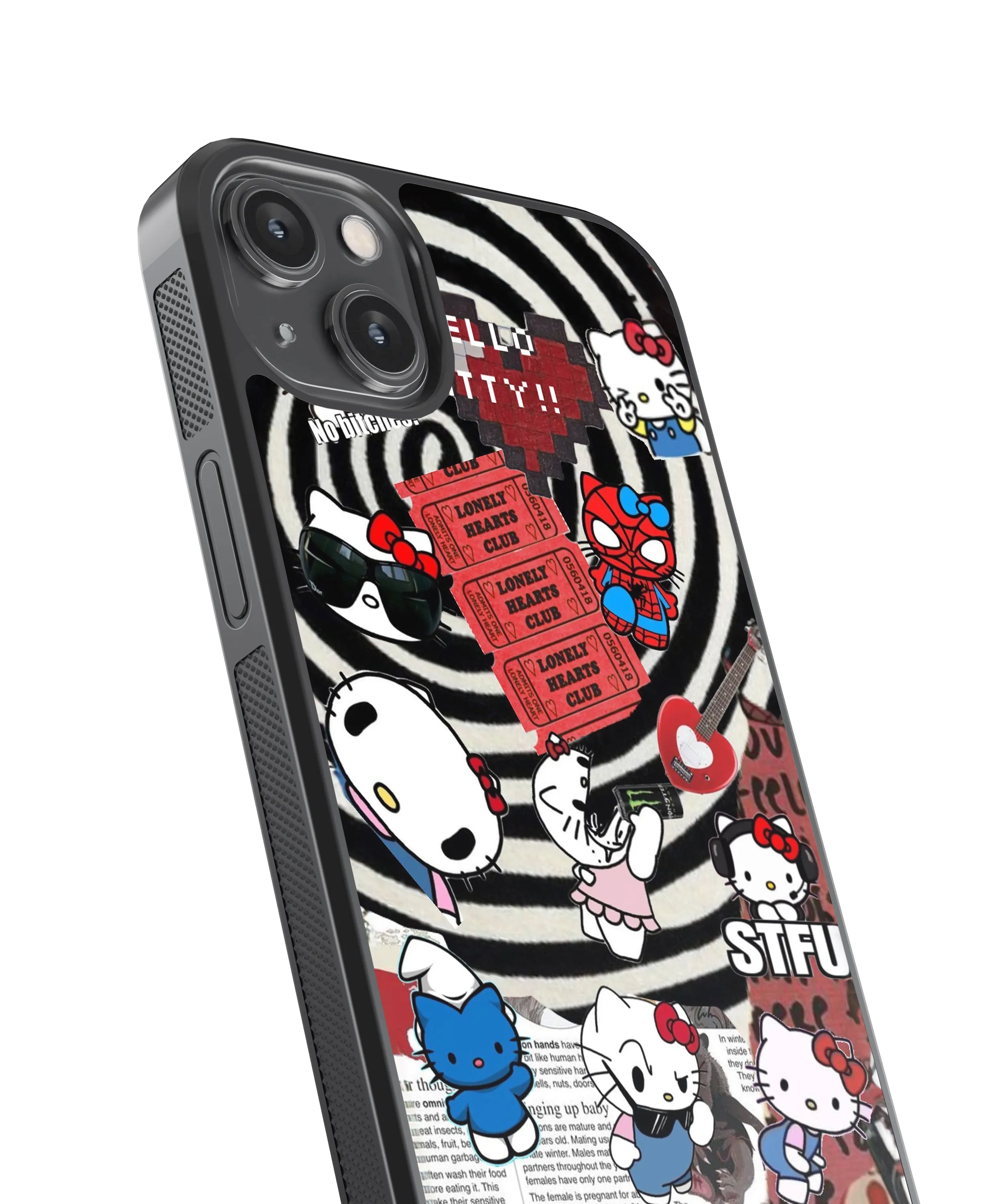 Hello Kitty Vibe Pop Culture Glass Phone Case Cover
