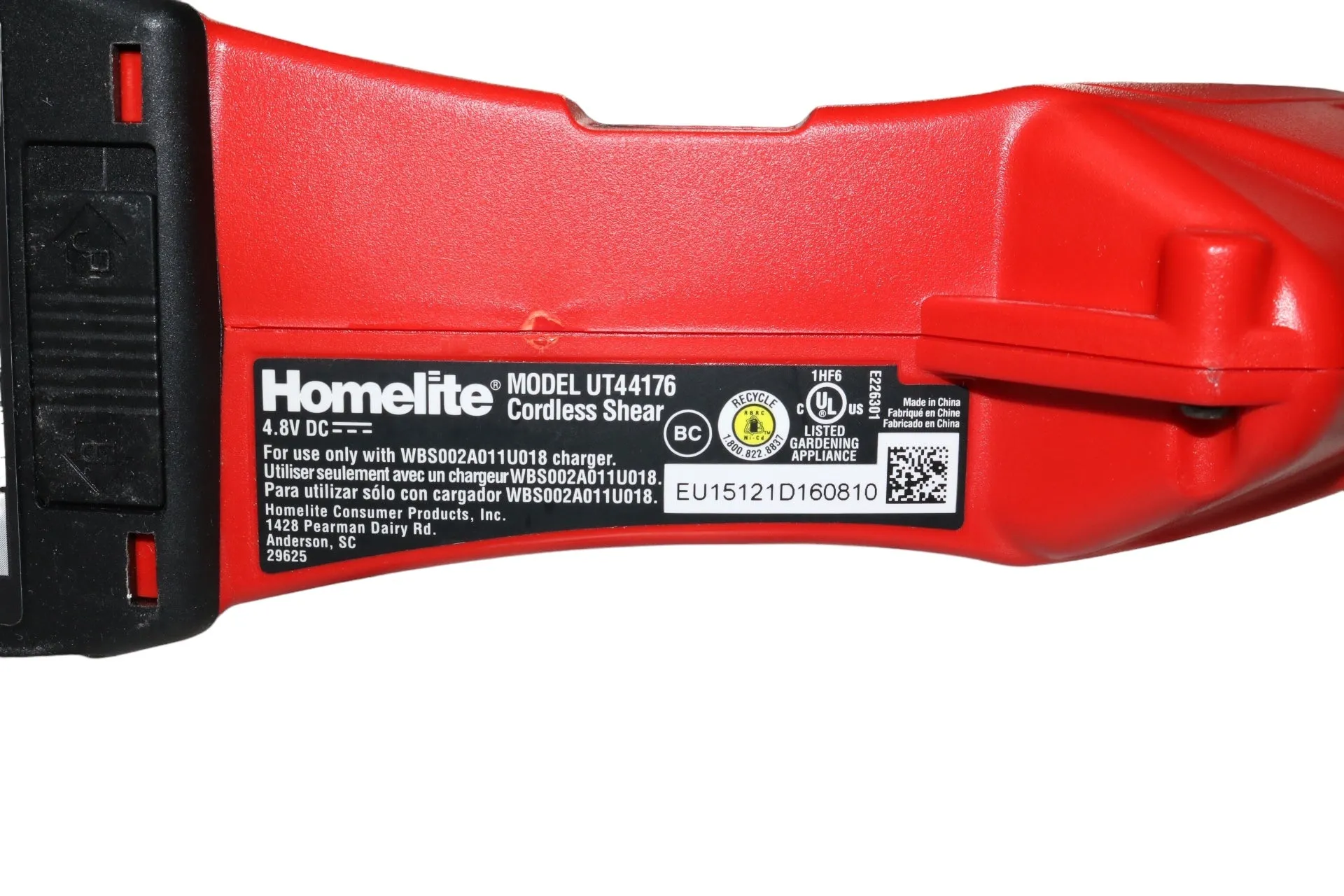 Homelite UT44176 Cordless Grass Shears