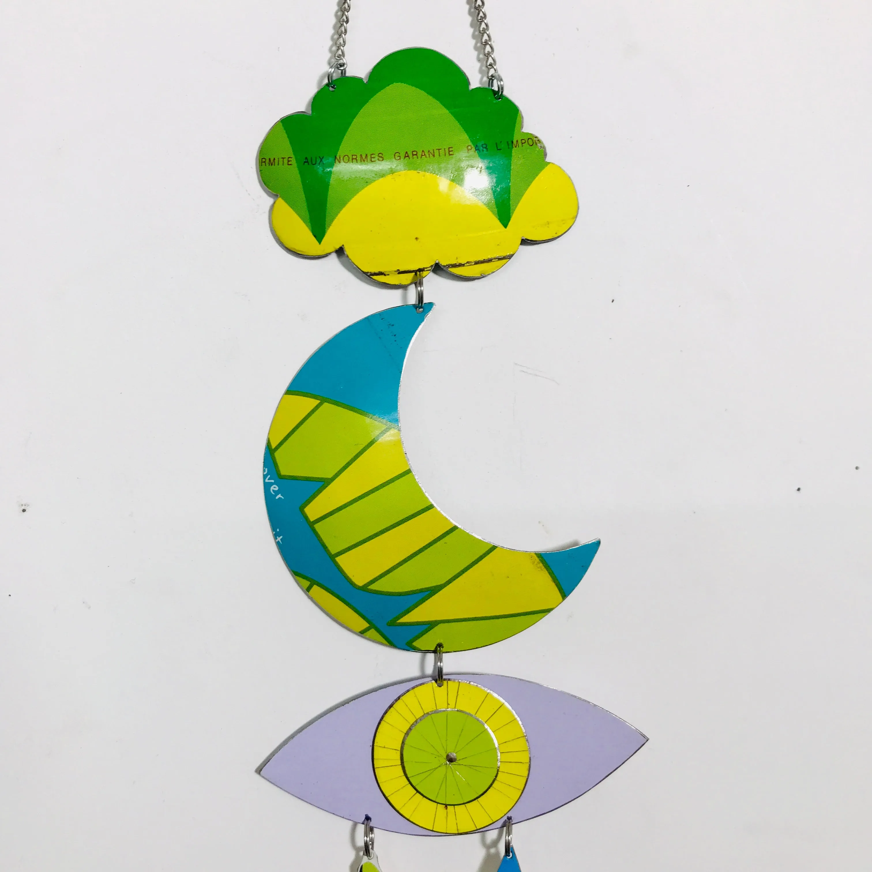 Hummingbird & Yellows Protective Eye Talisman Wall Hanging