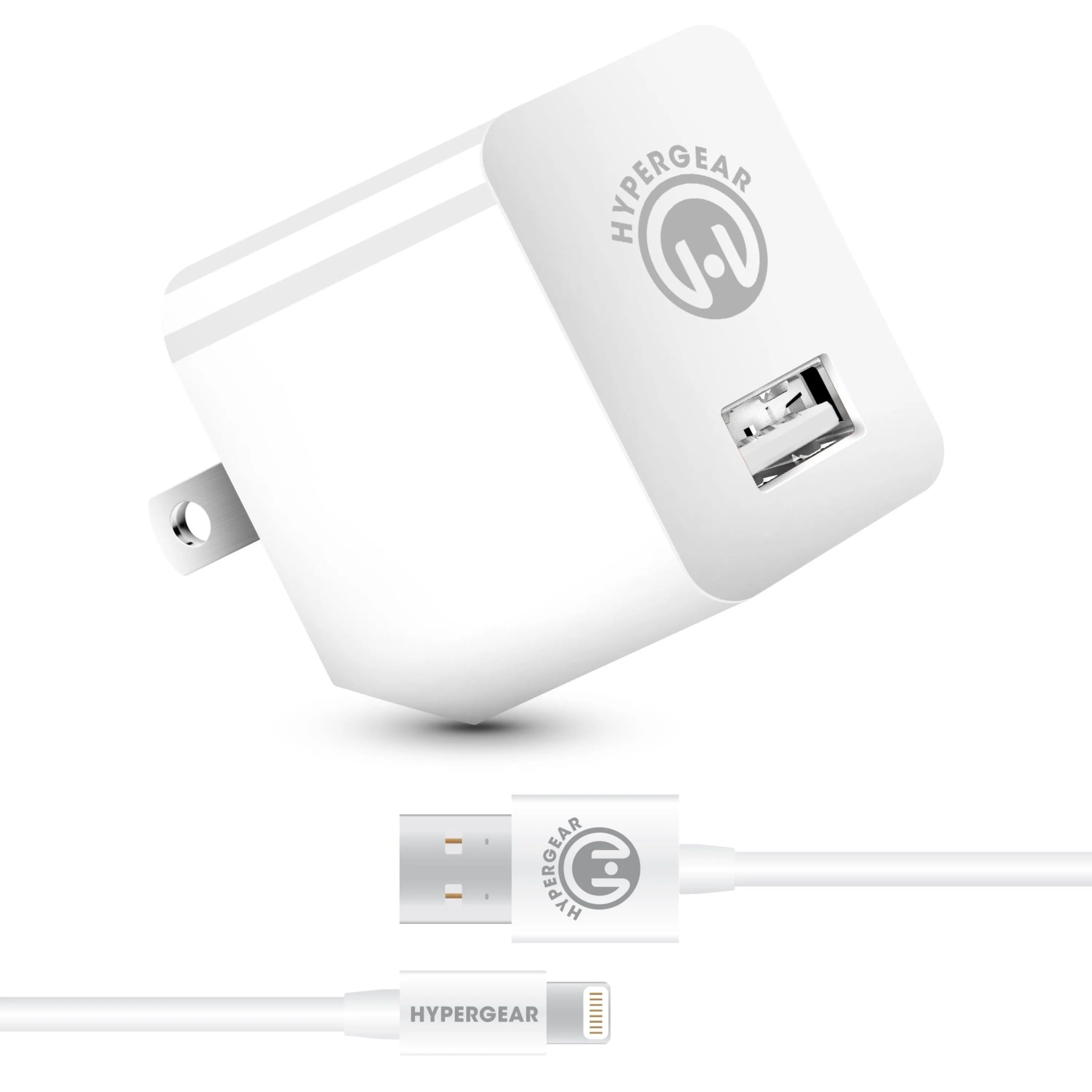 HyperGear 2.4A Wall Charger w MFi Lightning 4ft Cable