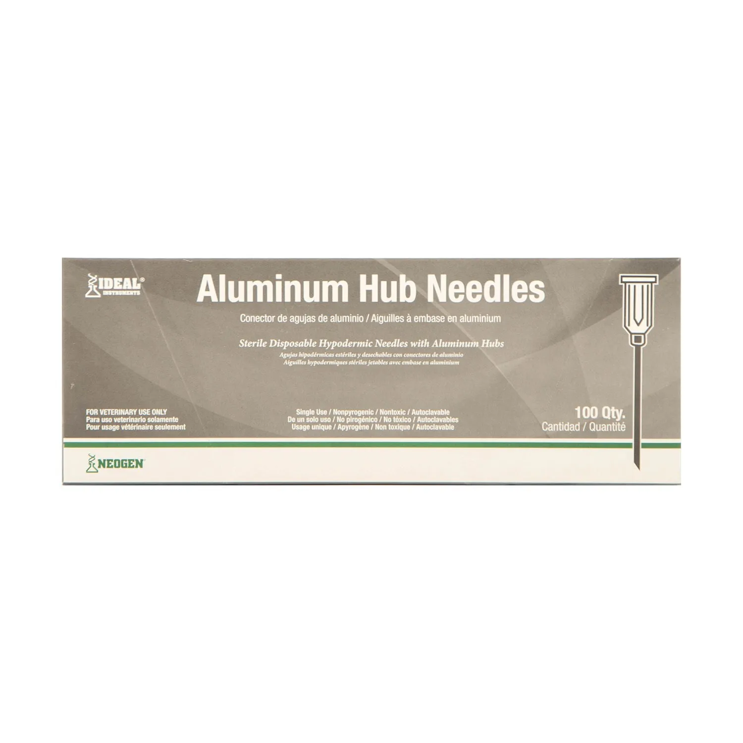 Ideal Aluminum Hub Needles, Box of 100