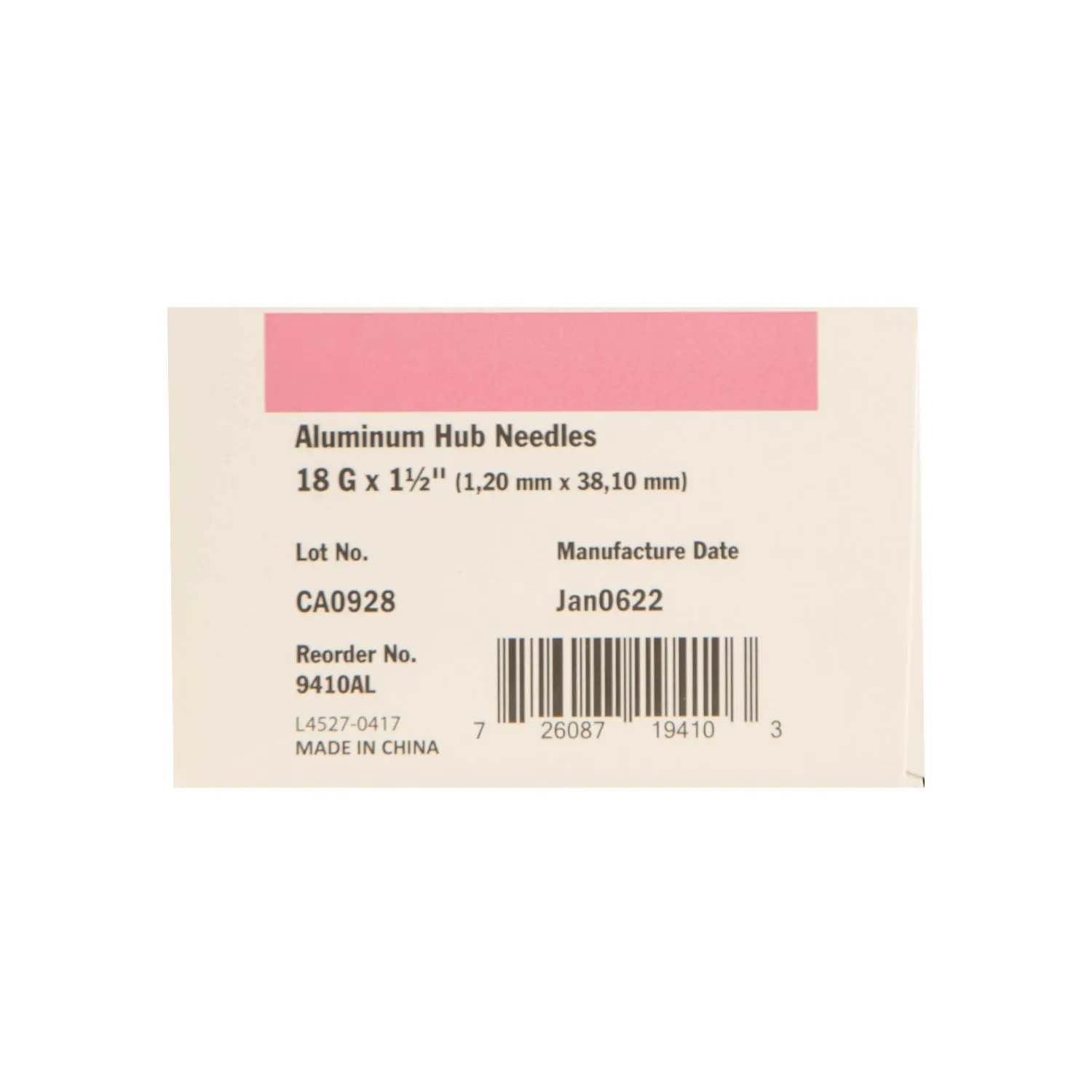 Ideal Aluminum Hub Needles, Box of 100