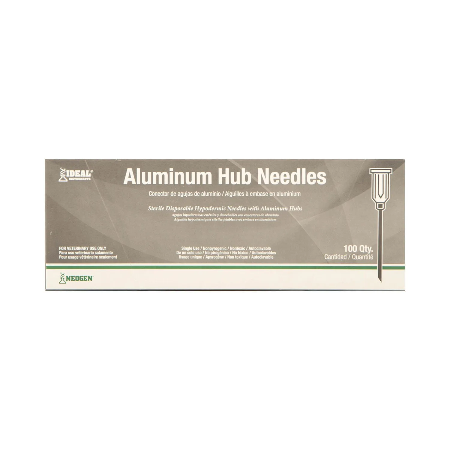 Ideal Aluminum Hub Needles, Box of 100