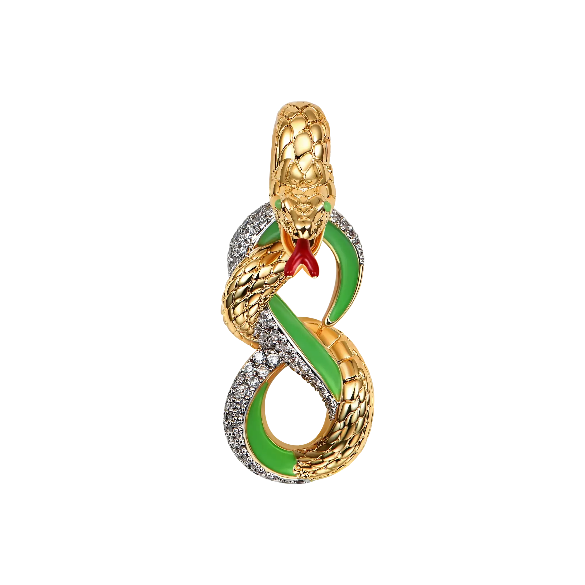 Infinity Glowing Snake Pendant