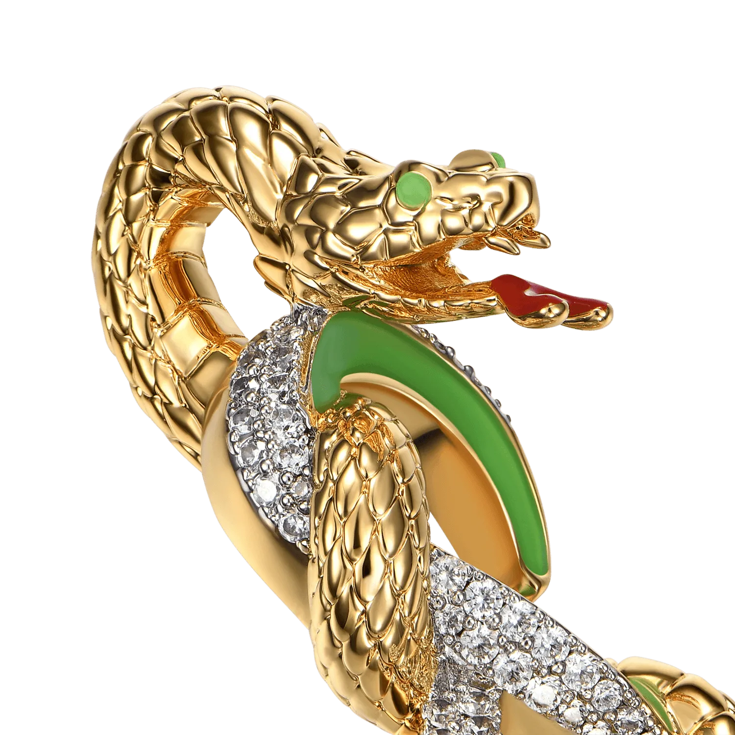 Infinity Glowing Snake Pendant