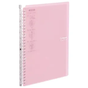 Kokuyo B5 Campus LIGHT PINK B5 Smart Ring Binder Notebook Sp706 26 Rings "Lay Flat" | 60 Sheets