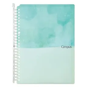 Kokuyo B5 Campus OCEAN BLUE Limited Edition B5 Smart Ring Binder 26 Rings "Lay Flat" Notebook SP706-L2Y | 60 Sheets Capacity