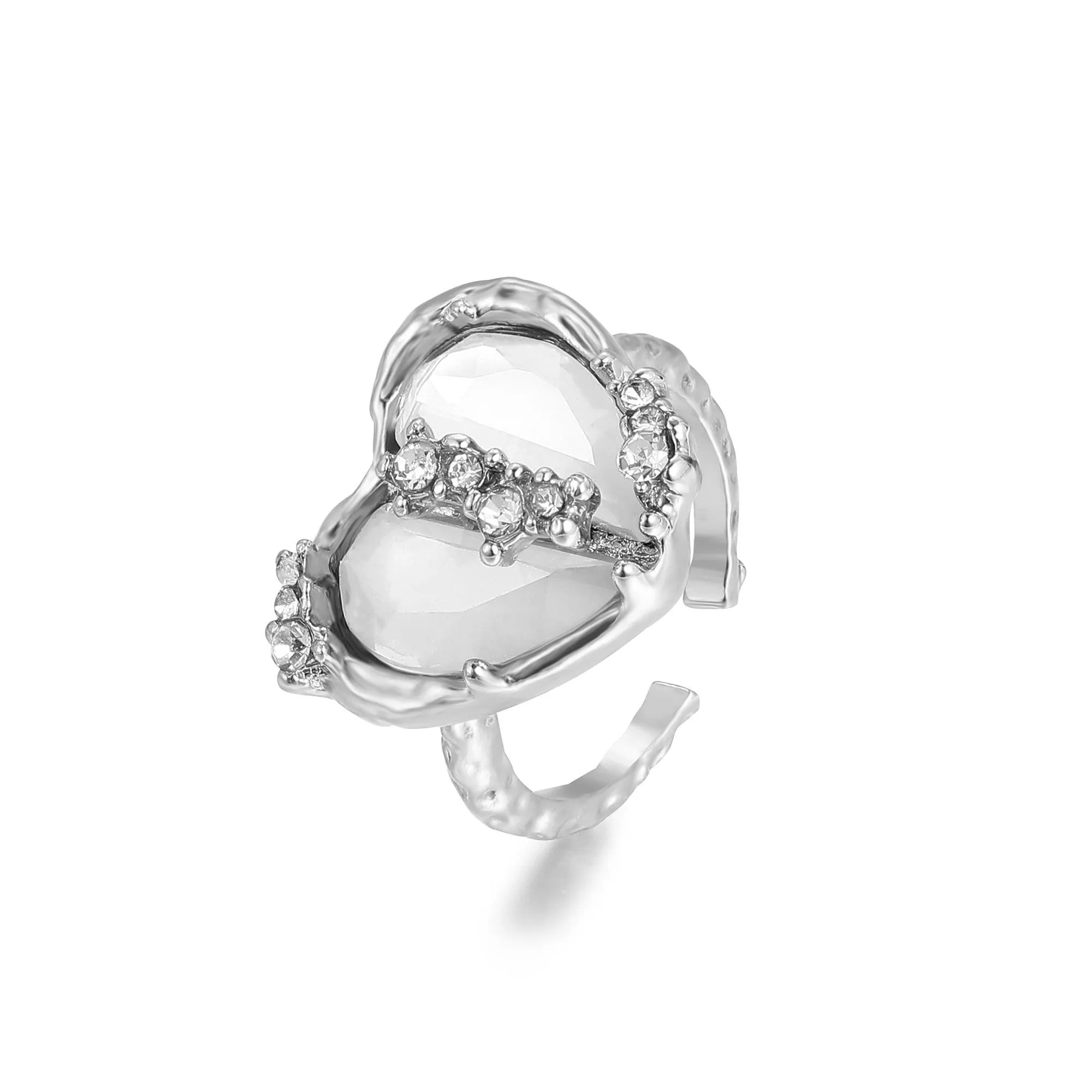 Kpop Y2k CrystalPunk Geometry Rings