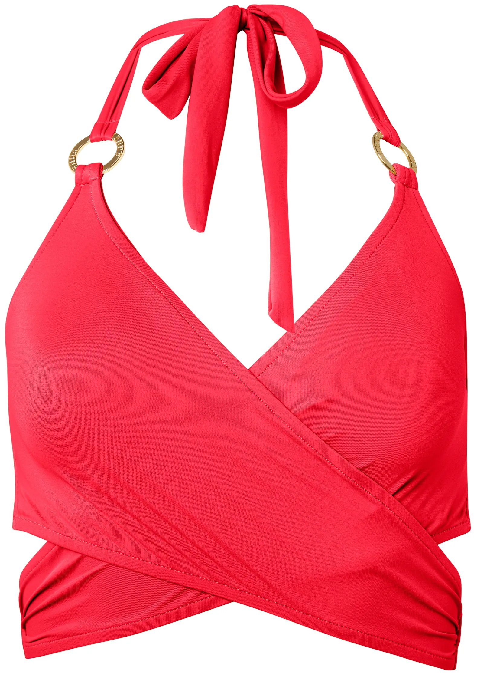Laguna Wrap Bikini Top - Sweet Red