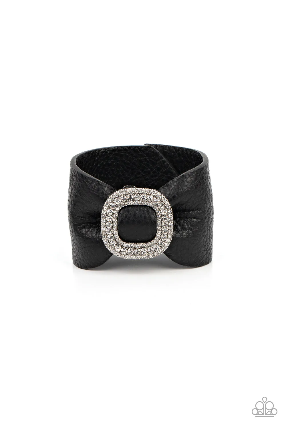 Lights, SELFIE, Action! - Black Bracelet - Paparazzi Accessories