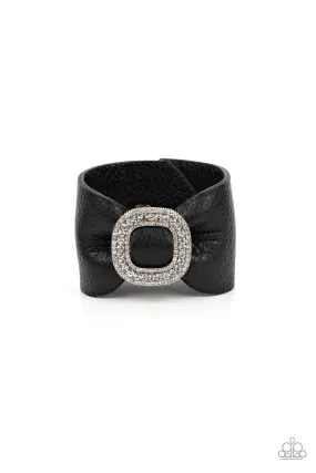 Lights, SELFIE, Action! - Black Bracelet - Paparazzi Accessories