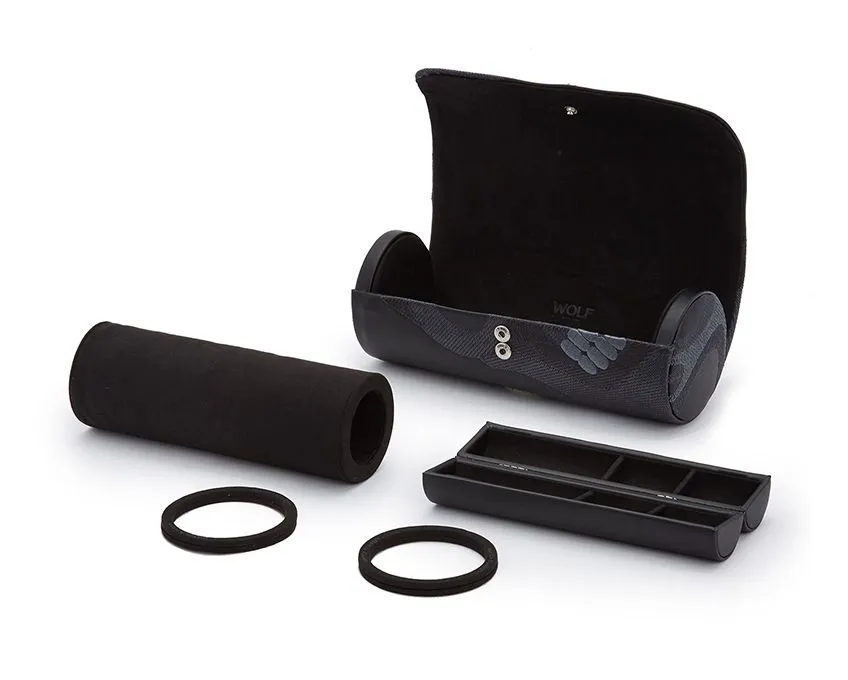 Memento Mori Triple Watch Roll Travel Case