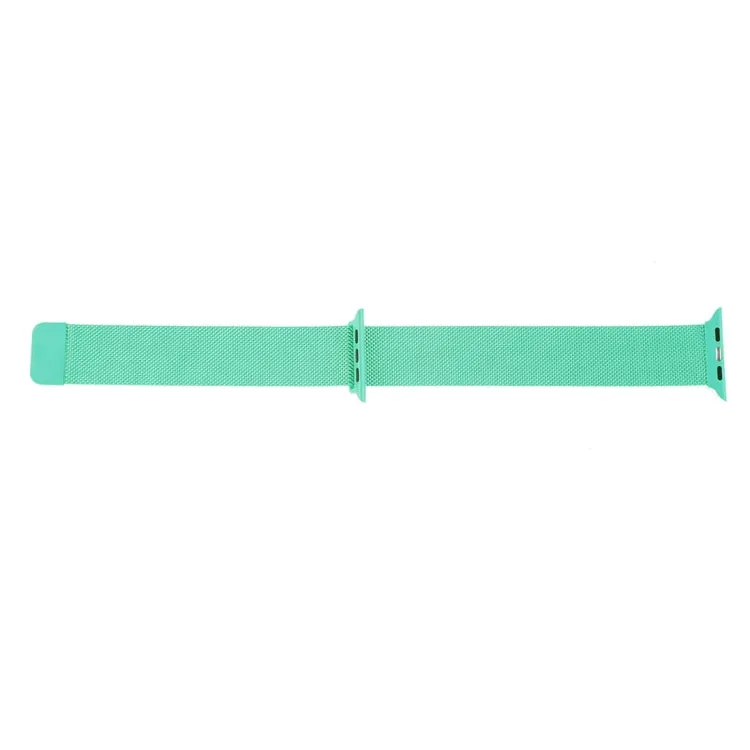 Milanese Loop Magnetic Stainless Steel Watch Band for Apple Watch Series 10 42mm / 9&8&7 41mm / SE 3&SE 2&6&SE&5&4 40mm / 3&2&1 38mm(Mint Green)