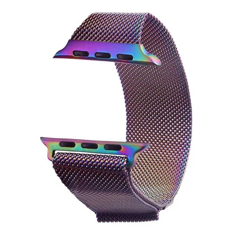 Milanese Loop Magnetic Stainless Steel Watch Band for Apple Watch Series 7 41mm / 6 & SE & 5 & 4 40mm / 3 & 2 & 1 38mm(Colour)