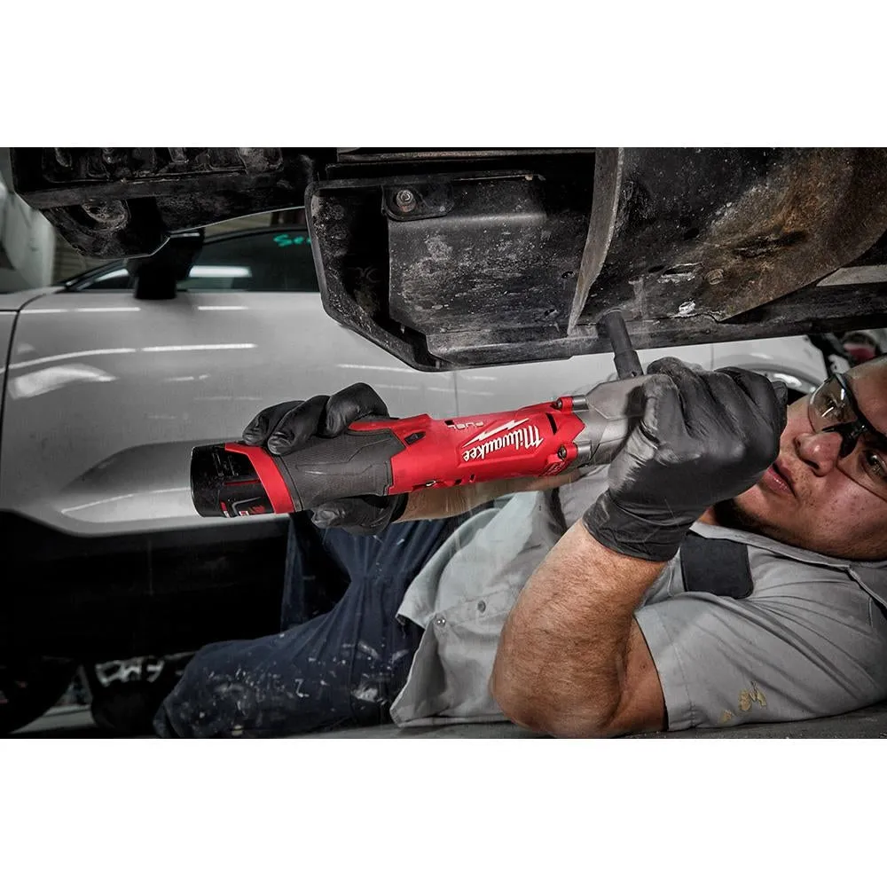 Milwaukee 2564-20 M12 FUEL 12V Lithium-Ion Brushless Cordless 3/8" Right Angle Impact Wrench w/ Friction Ring (Tool Only)