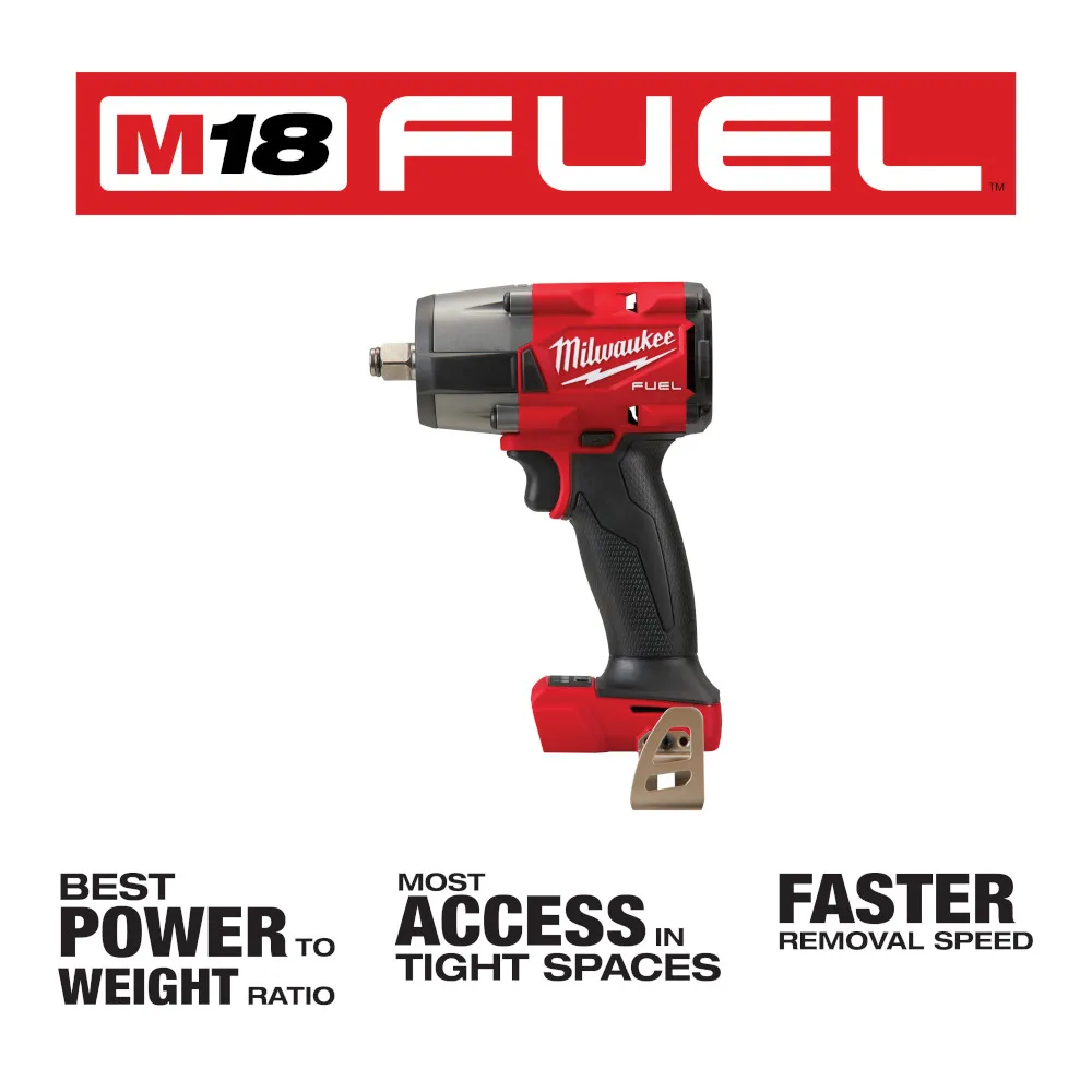 Milwaukee M18 Fuel 1/2" Mid-Torque Impact Wrench with Friction Ring