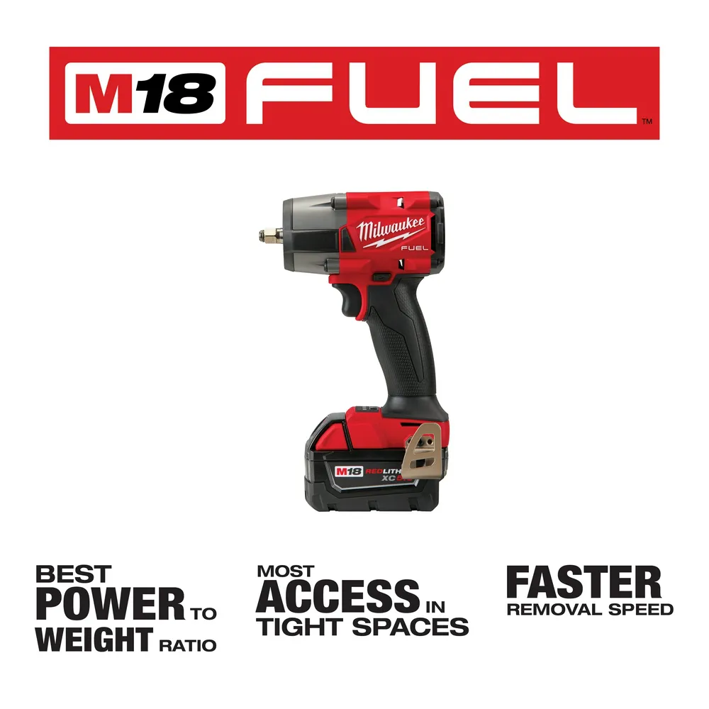 Milwaukee M18 Fuel 3/8" Mid-Torque Impact Wrench with Friction Ring Kit