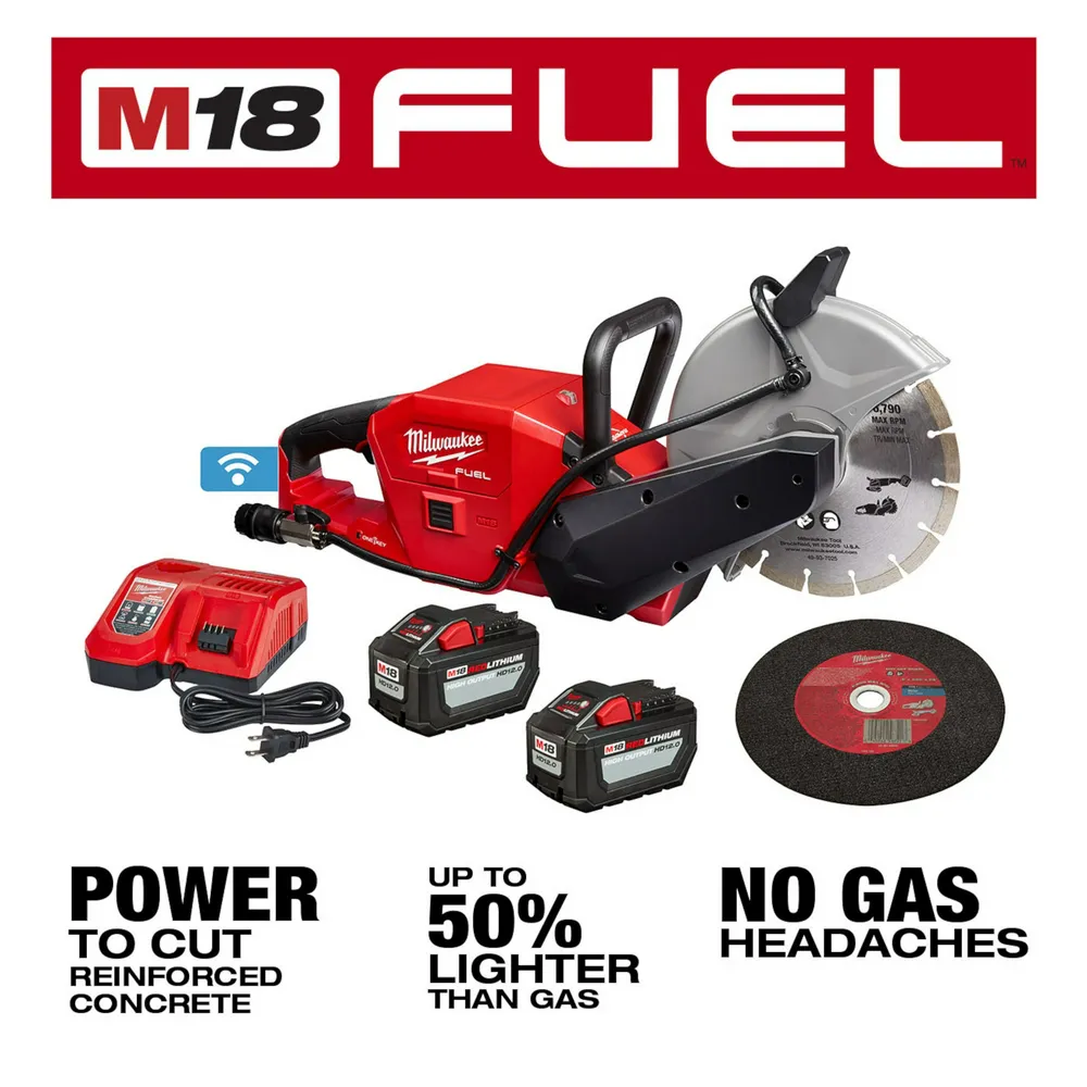 Milwaukee M18 Fuel 9" Cut-Off Saw with One-Key Kit