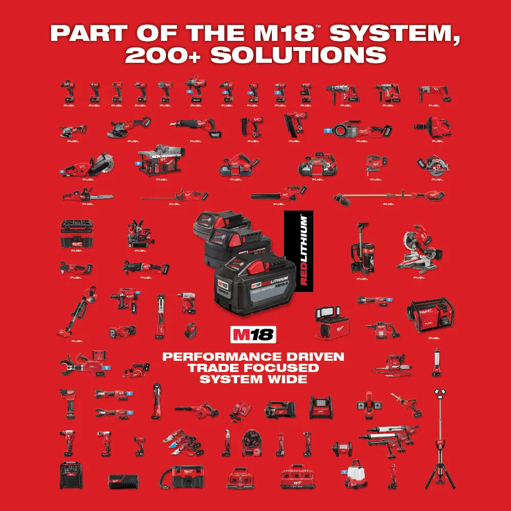 Milwaukee M18 Fuel Compact 1/2"-1-1/4" Alloy NPT Portable Pipe Threading Forged Aluminum Die Head Kit