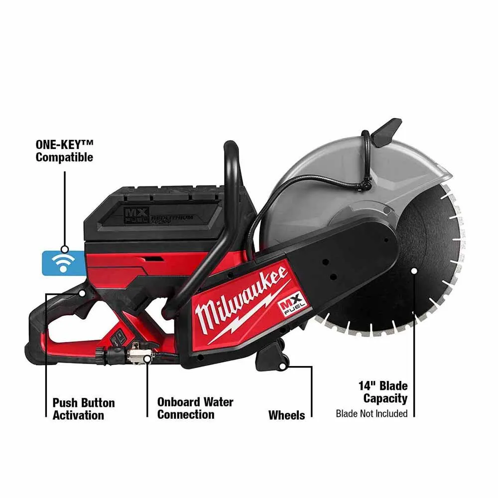 Milwaukee MXF314-2XC MX FUEL 14" Cut-Off Saw Kit w/ Two Batteries and Charger