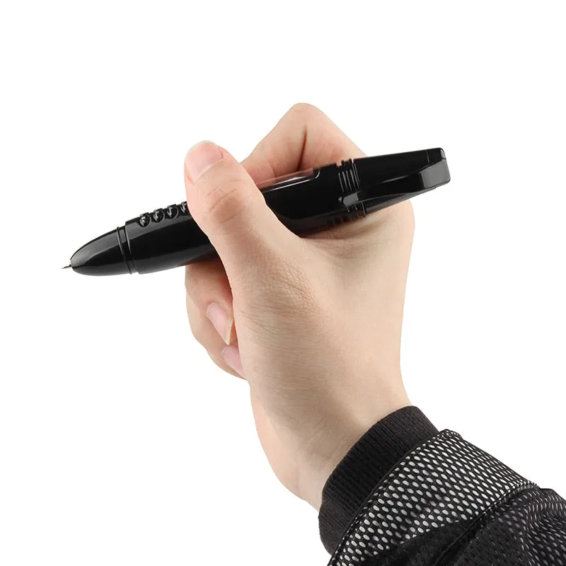 Mini CellPhone Recording Pen with Tiny LCD Screen GSM Dual SIM Camera Flashlight and Bluetooth Dialer