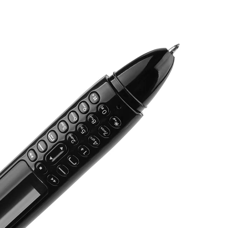 Mini CellPhone Recording Pen with Tiny LCD Screen GSM Dual SIM Camera Flashlight and Bluetooth Dialer