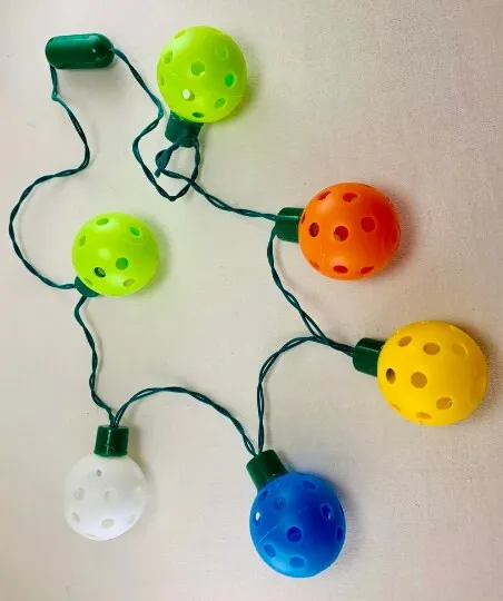 Mini Pickleball Flashing Necklace | Fun Pickleball Gifts