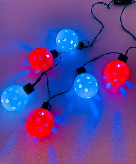 Mini Pickleball Flashing Necklace | Fun Pickleball Gifts