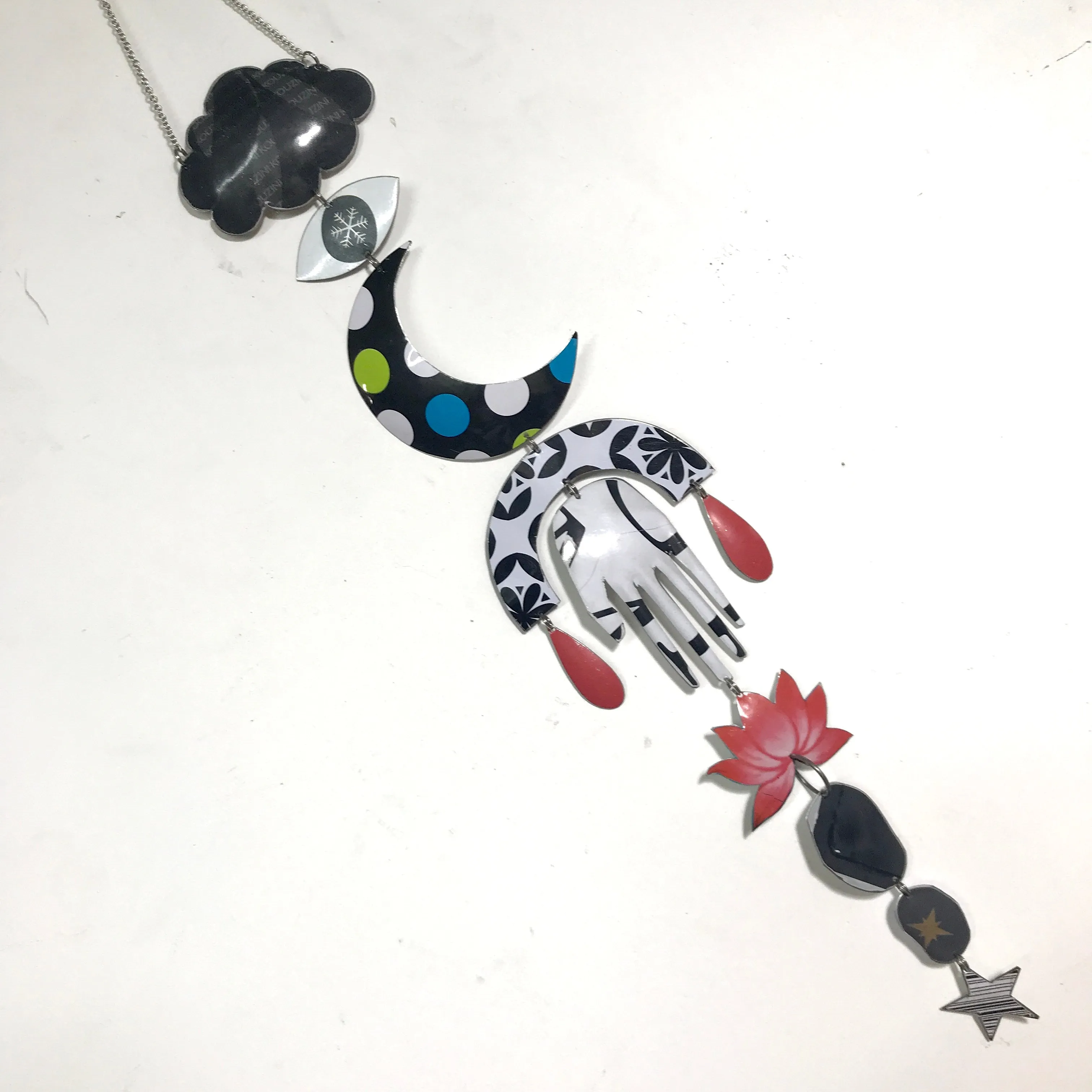 Mixed Black & White Protective Talisman Wall Hanging