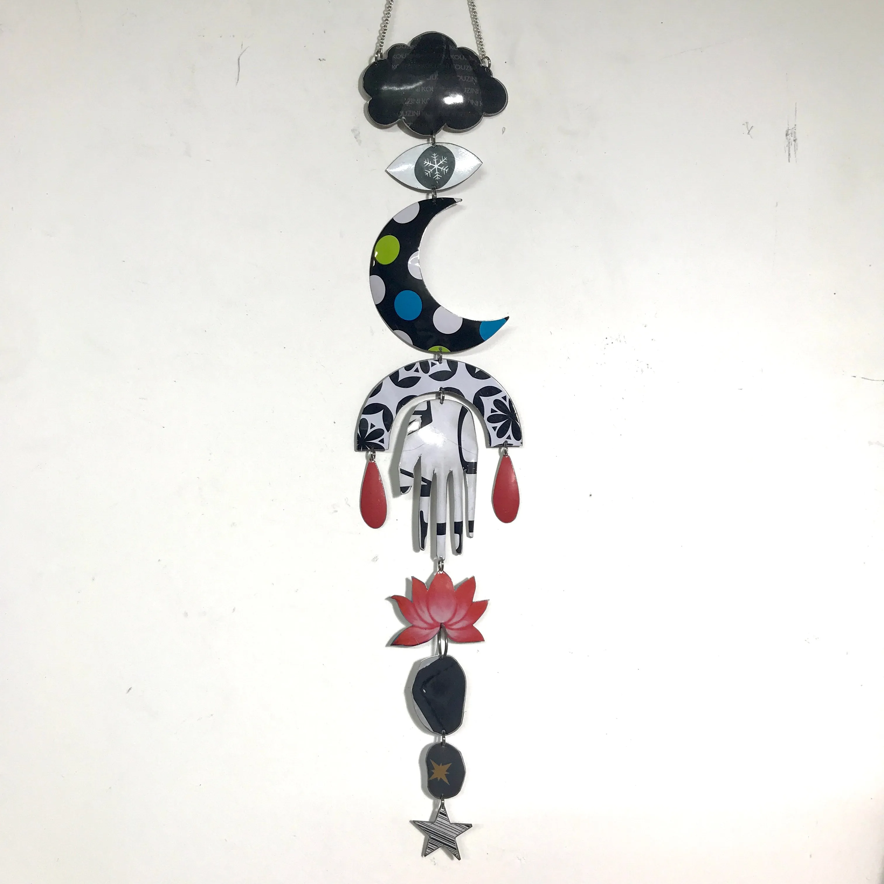 Mixed Black & White Protective Talisman Wall Hanging