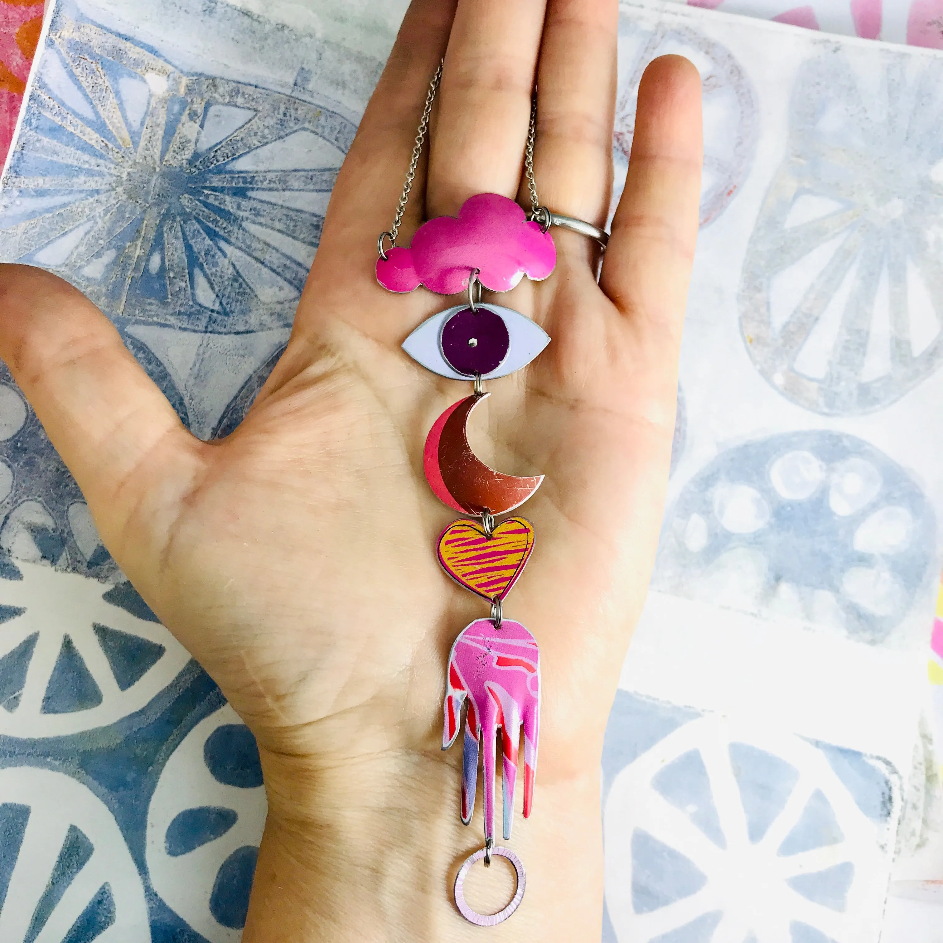 Mixed Pinks Protective Tiny Talisman Wall Hanging