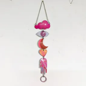 Mixed Pinks Protective Tiny Talisman Wall Hanging