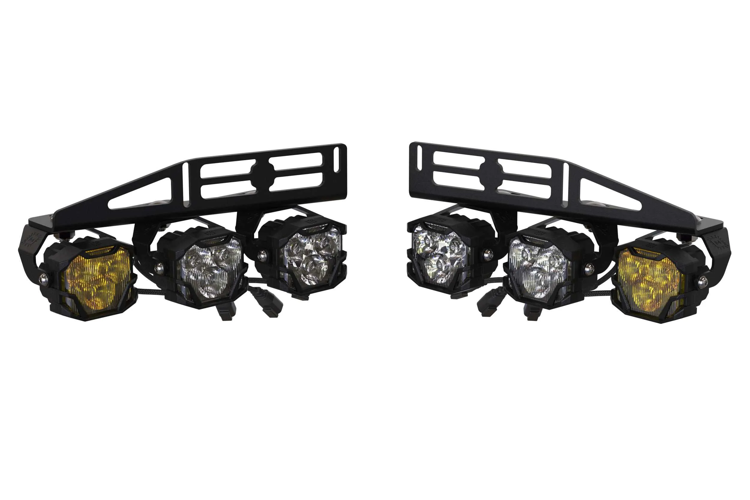 Morimoto 4Banger Fog Light Kit: Fog Brackets / Harness Raptor (6x Lights)