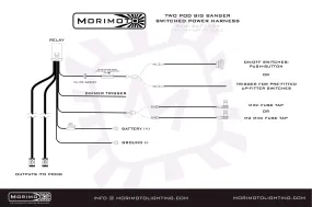 Morimoto Switched Power Harness: BigBanger (2x Pods)