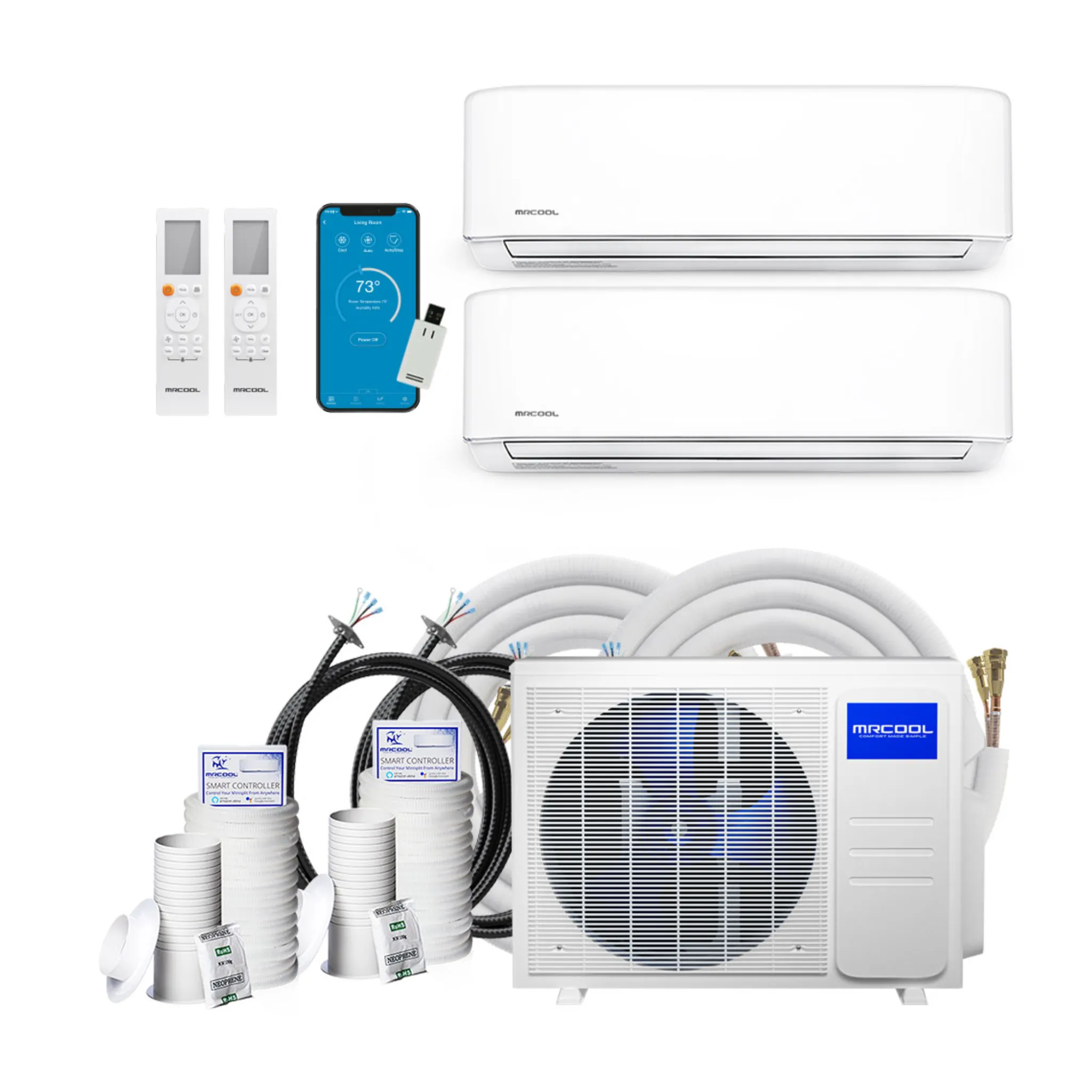 MRCOOL DIY 4th Gen 2-Zone 9K 12K BTU System