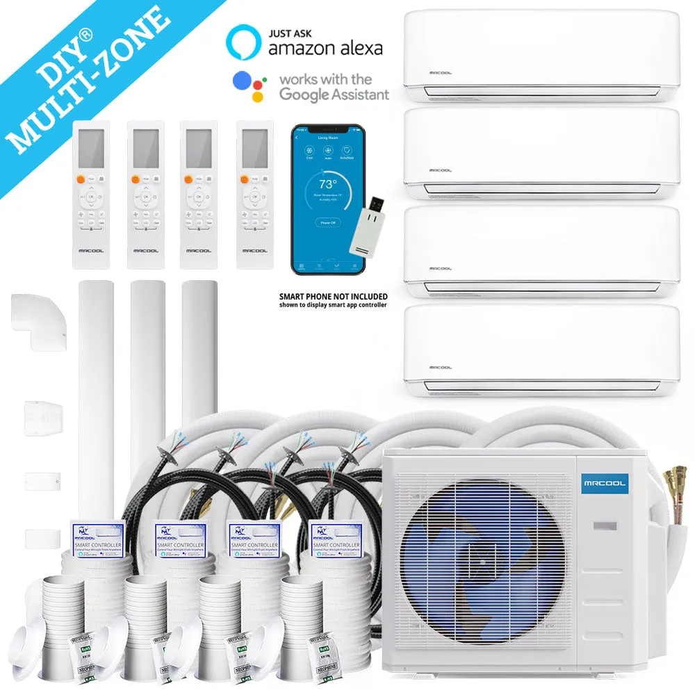 MRCOOL DIY 4th Gen 4-Zone 9K 9K 9K 9K BTU System