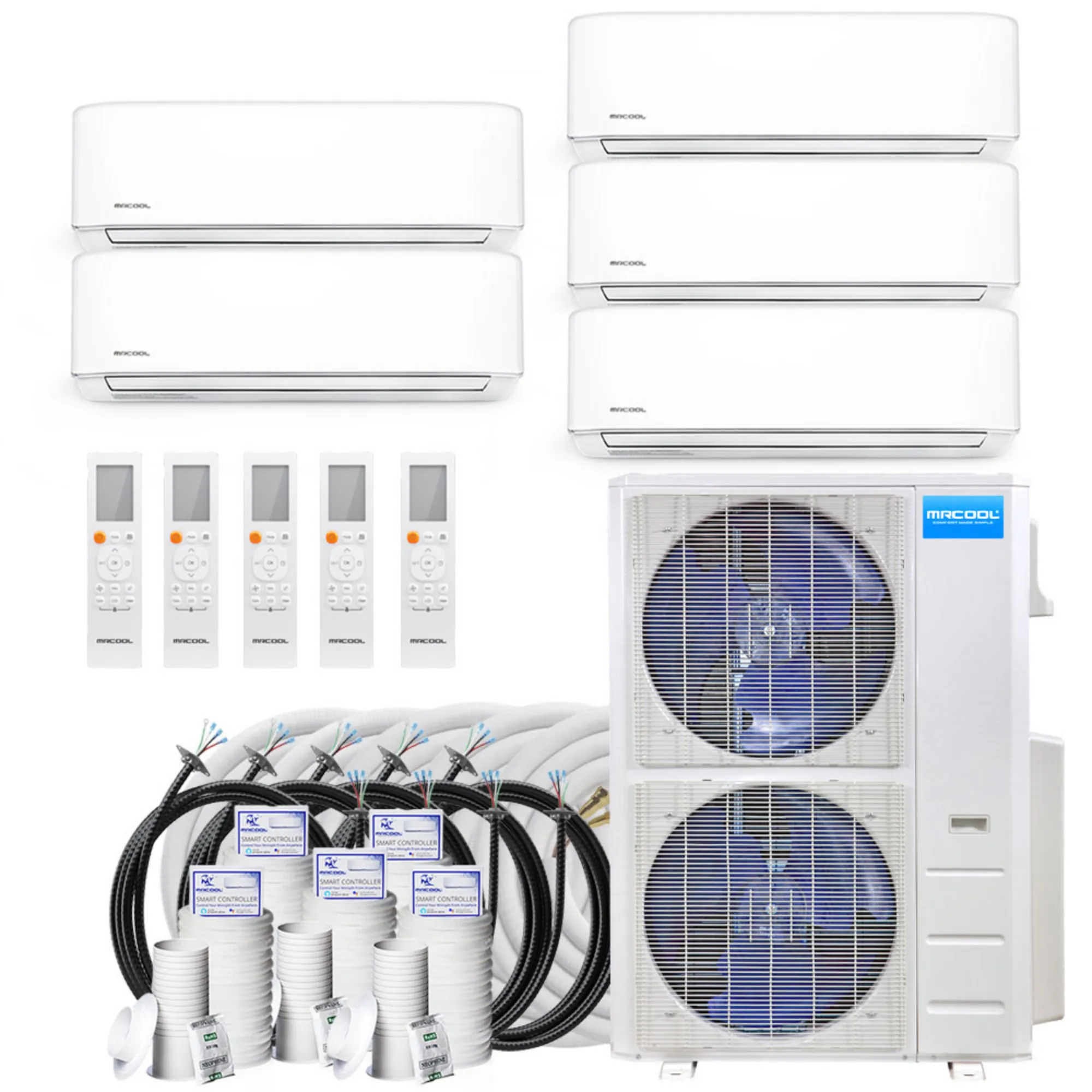MRCOOL DIY 4th Gen 5-Zone 9K 9K 9K 9K 9K BTU System