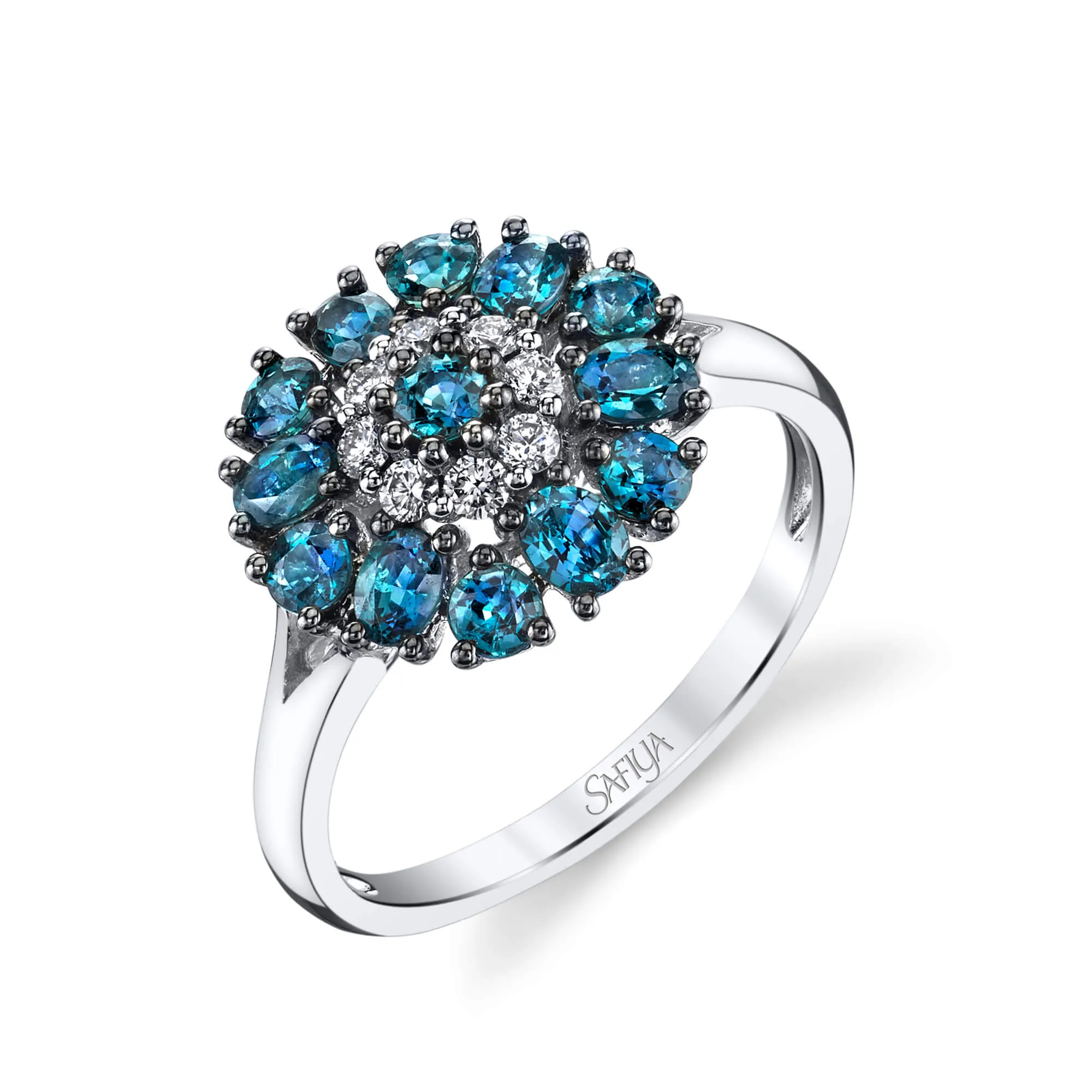 Natural Aurora - 18K White Gold Natural Alexandrite Ring