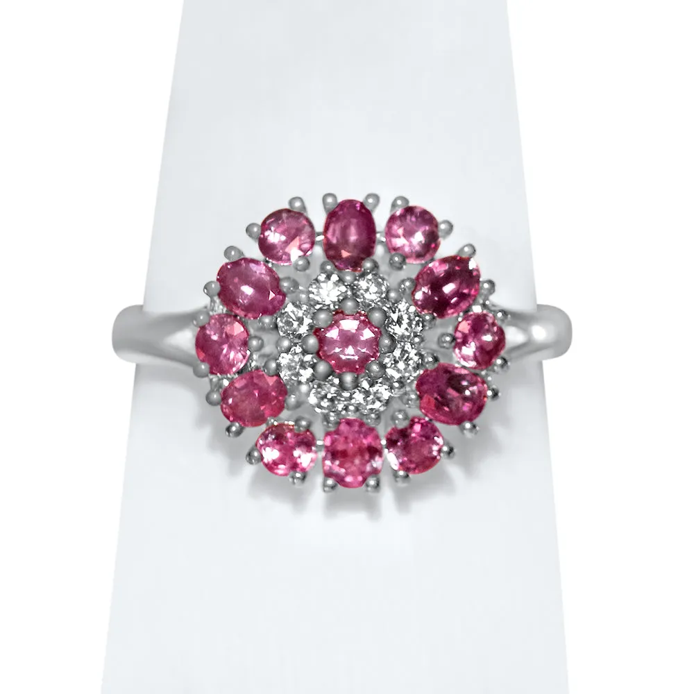 Natural Aurora - 18K White Gold Natural Alexandrite Ring