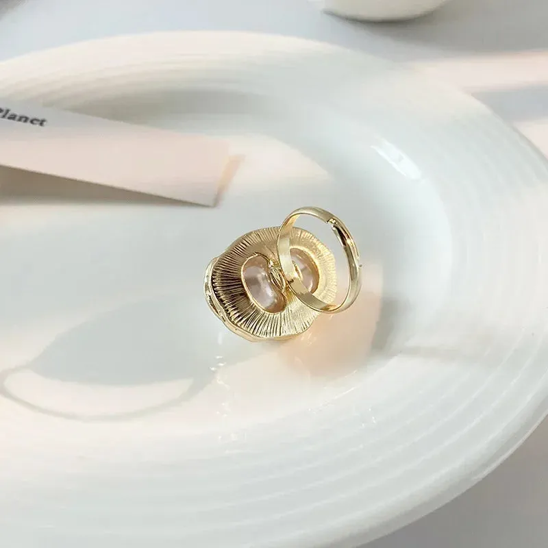 New Design Starfish Imitation Gold Adjustable Fashion Accessory Ring