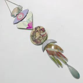 Nouveau Pinks & Greens Protective Talisman Wall Hanging