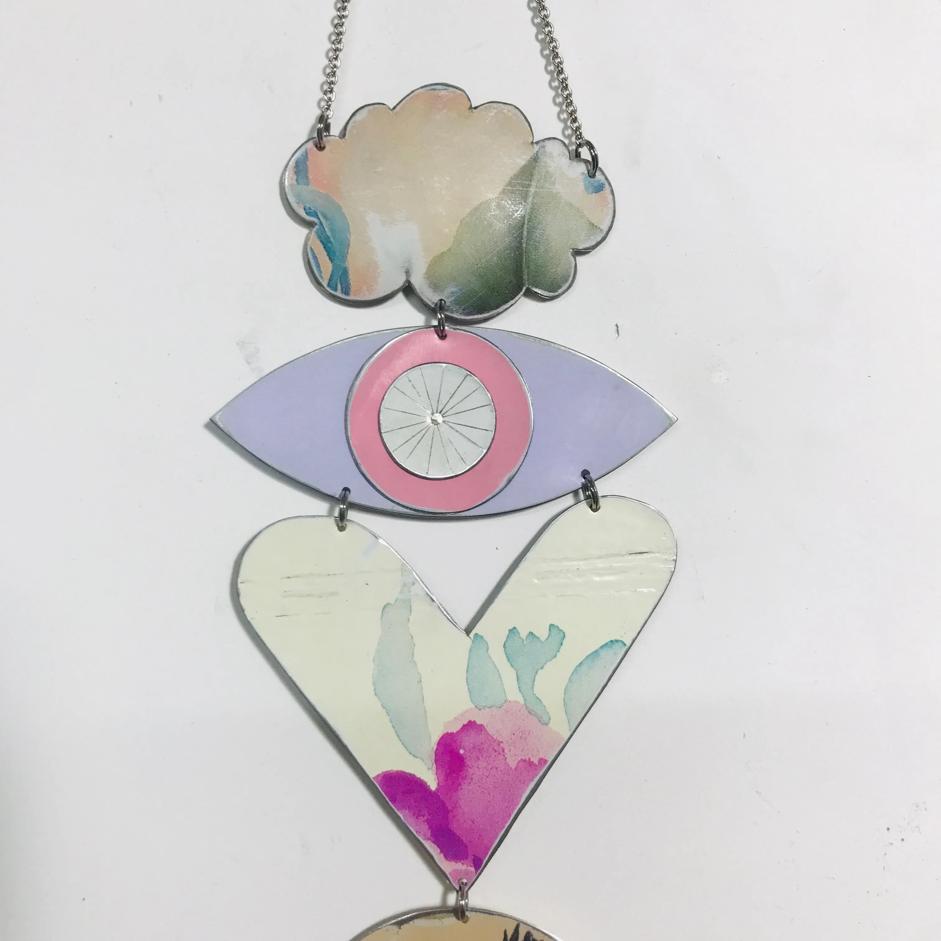 Nouveau Pinks & Greens Protective Talisman Wall Hanging