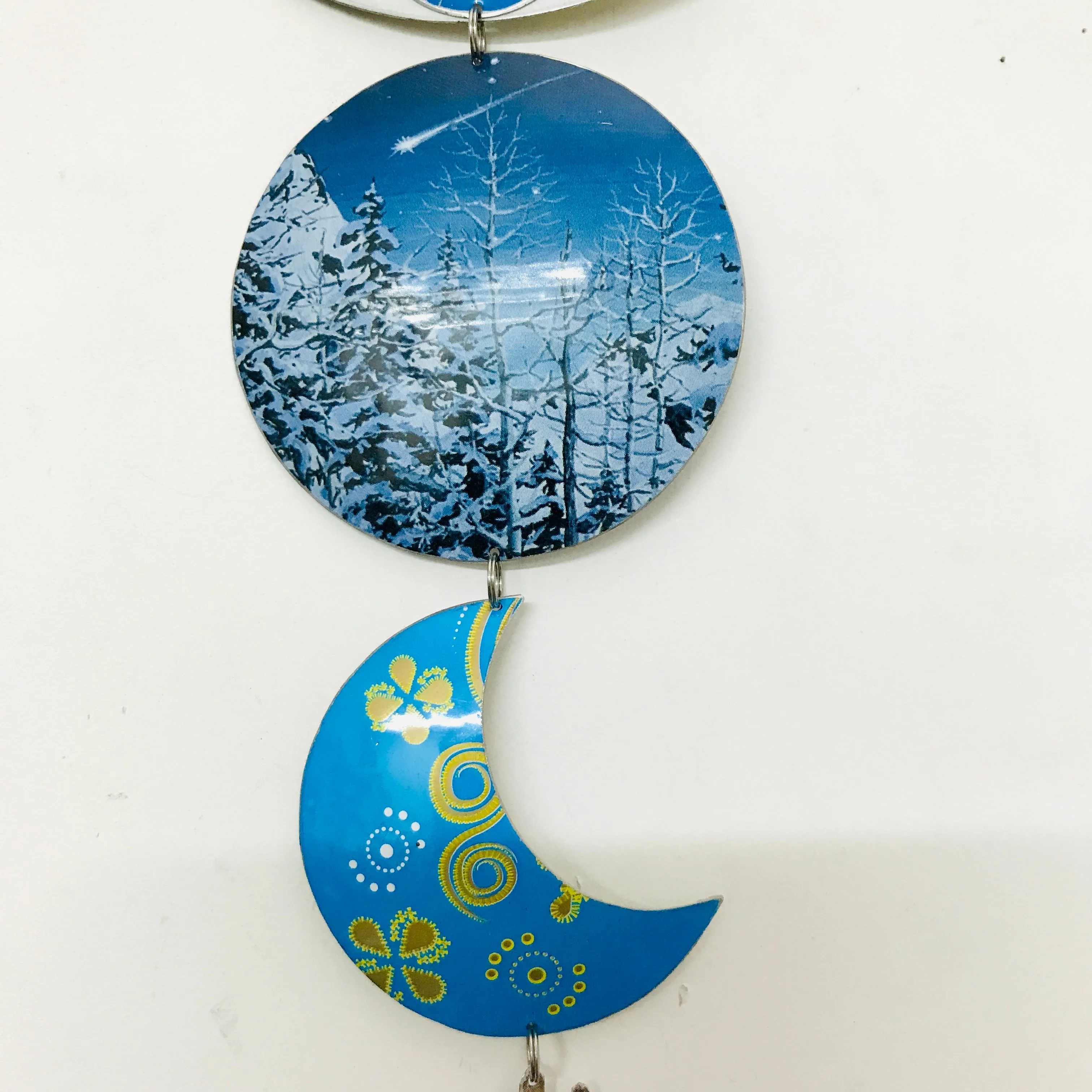 Nuthatch Shooting Star Protective Eye Talisman Wall Hanging
