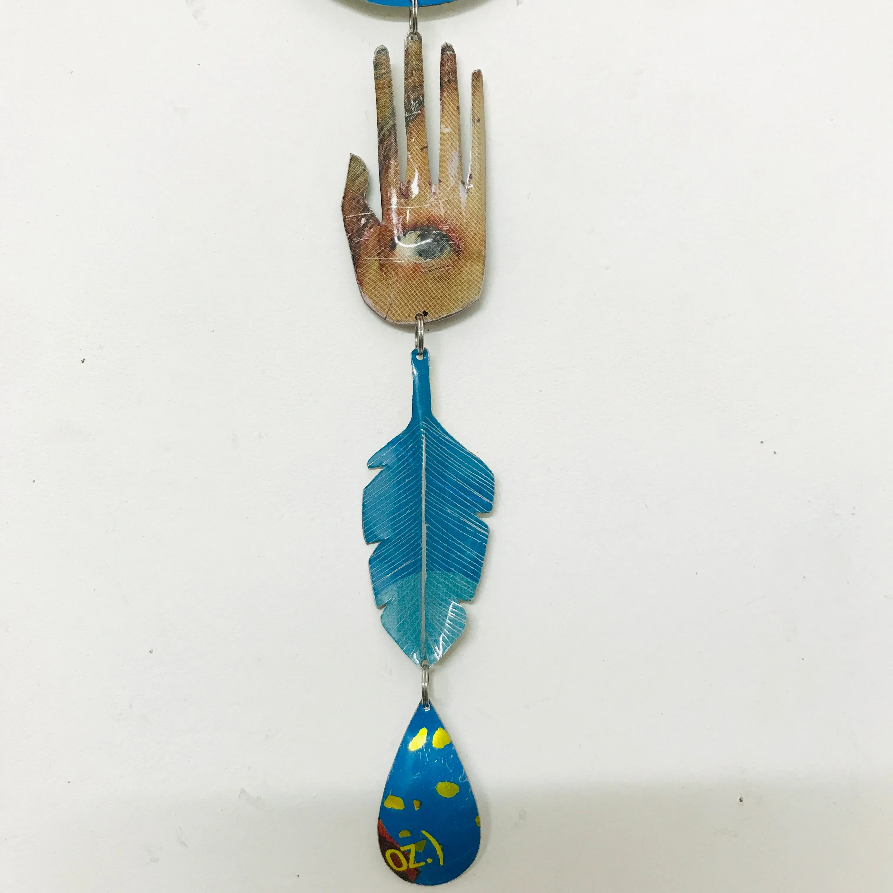 Nuthatch Shooting Star Protective Eye Talisman Wall Hanging