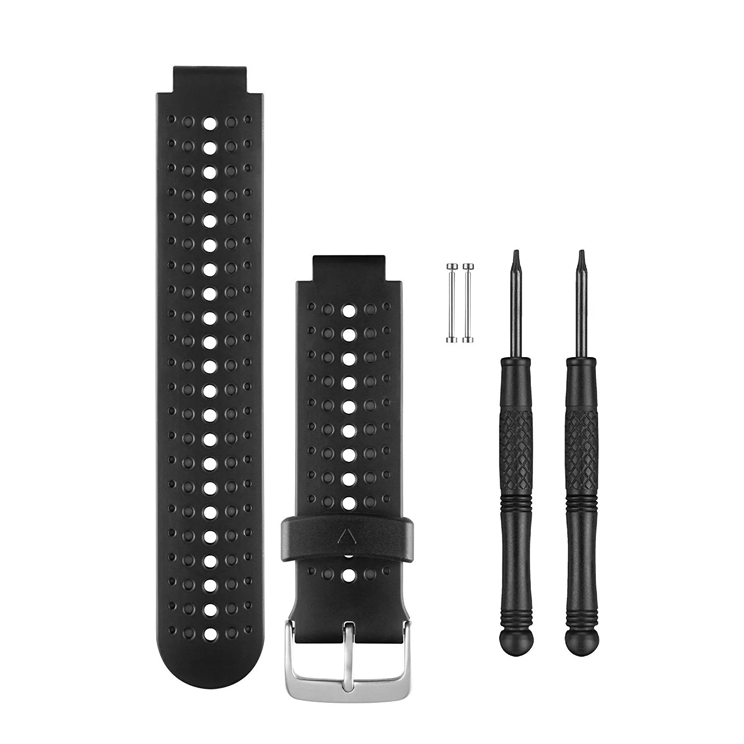 Open Box Garmin Replacement Silicone Watch Band - Black / Grey