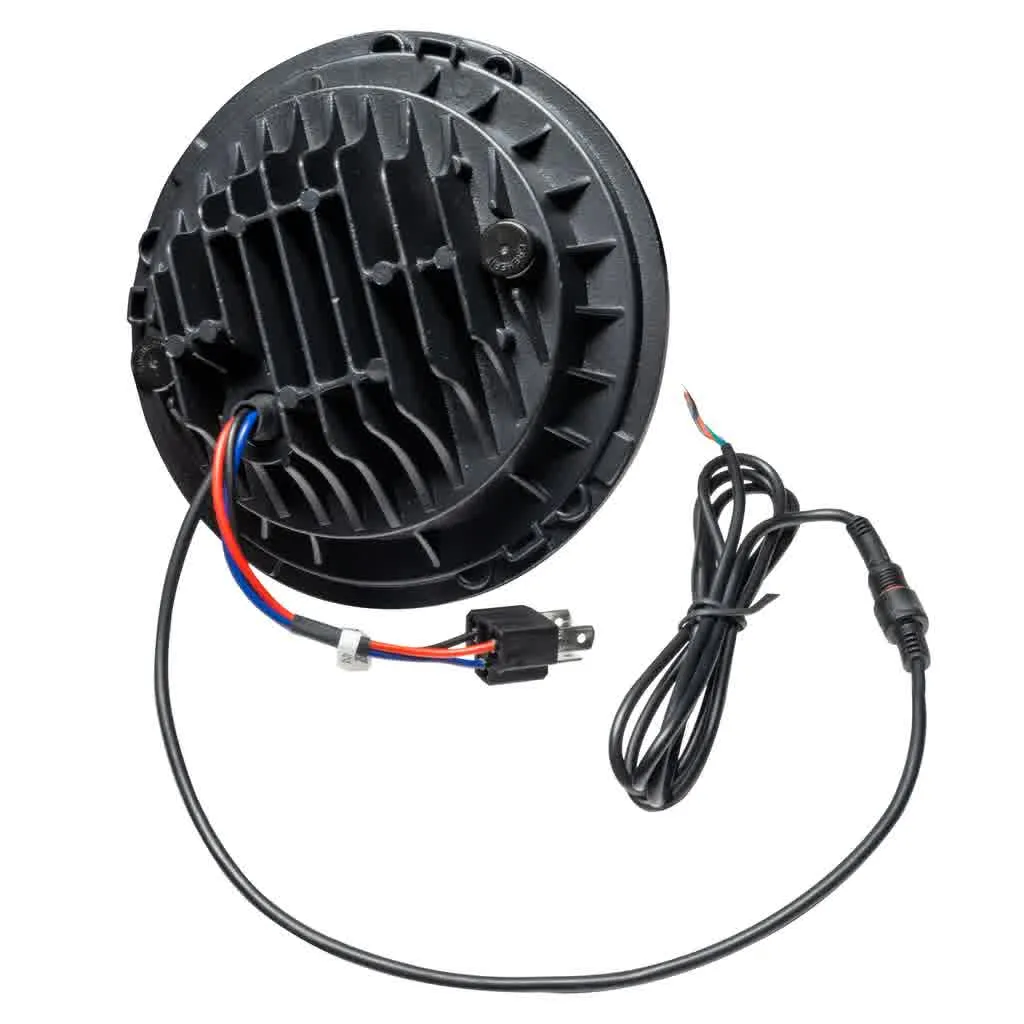 Oracle LED Headlight 7" High Powered [Black Bezel] w/ or w/o Halo