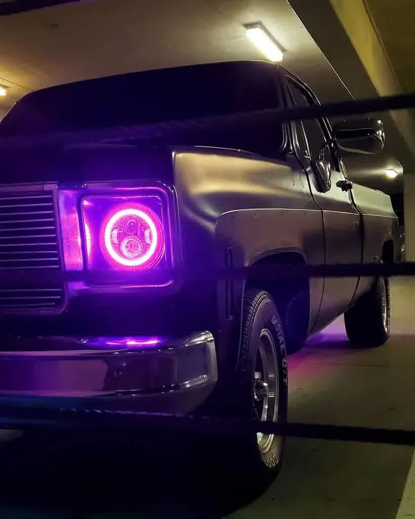 Oracle LED Headlight 7" High Powered [Black Bezel] w/ or w/o Halo
