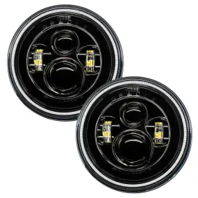 Oracle LED Headlight 7" High Powered [Black Bezel] w/ or w/o Halo