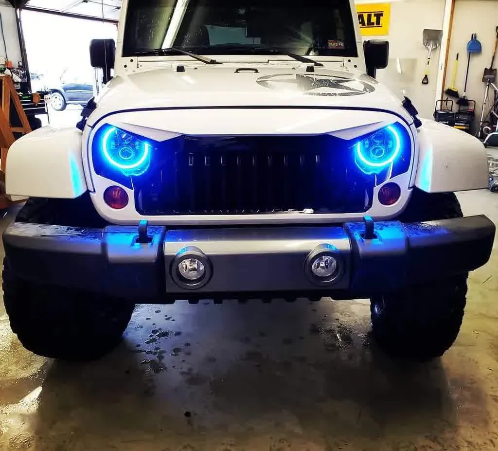Oracle LED Headlight 7" High Powered [Black Bezel] w/ or w/o Halo